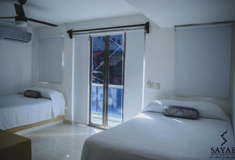 חדר לארבעה סטנדרטי עם מרפסת, Sayab 5ta Avenida