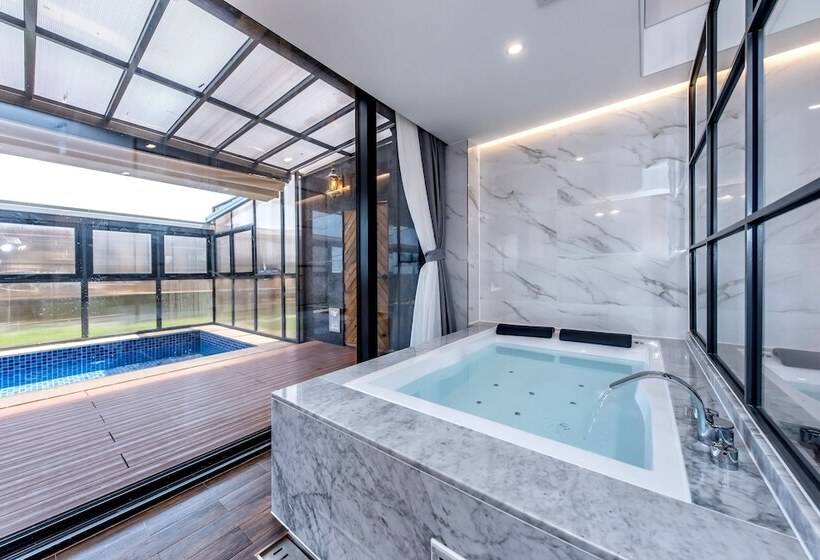 别墅: 1间卧室带游泳池, Dyne Oceano