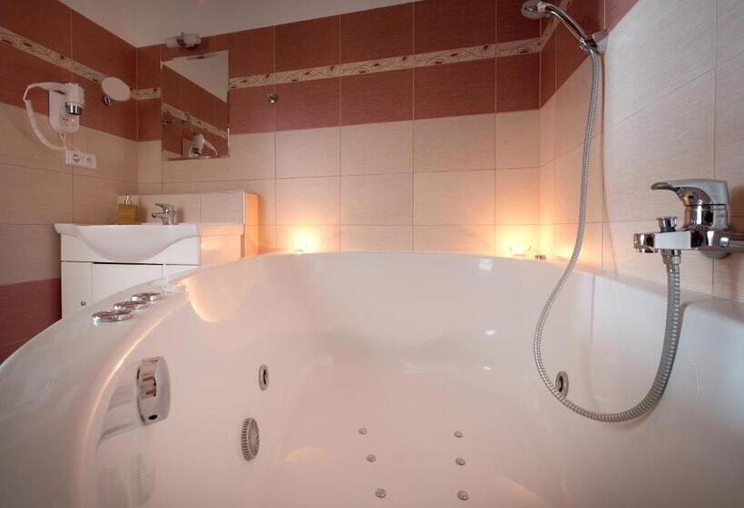 带大床的套房, Wellness Penzion Medličky