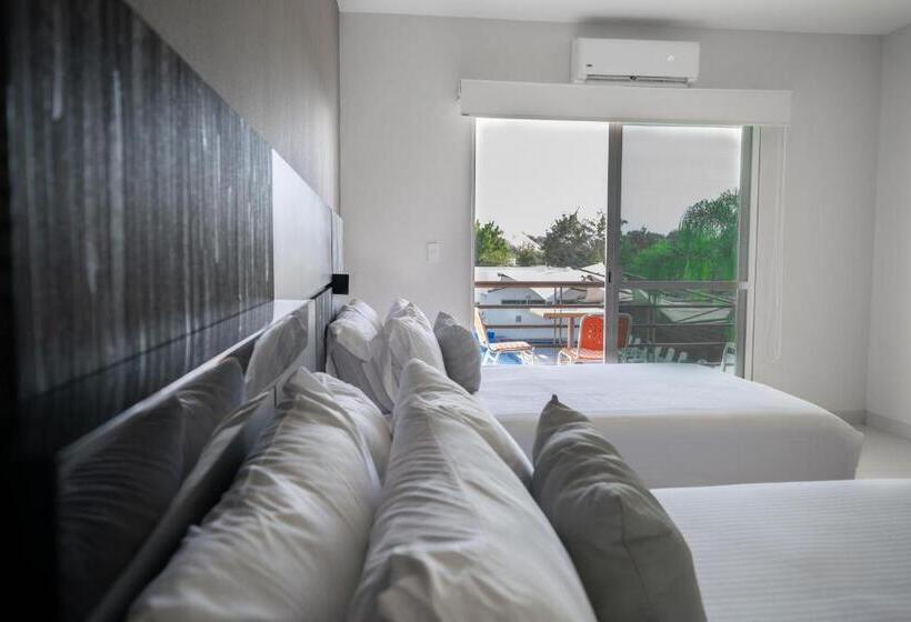 חדר סטנדרט נוף לבריכה, Aquetzalli