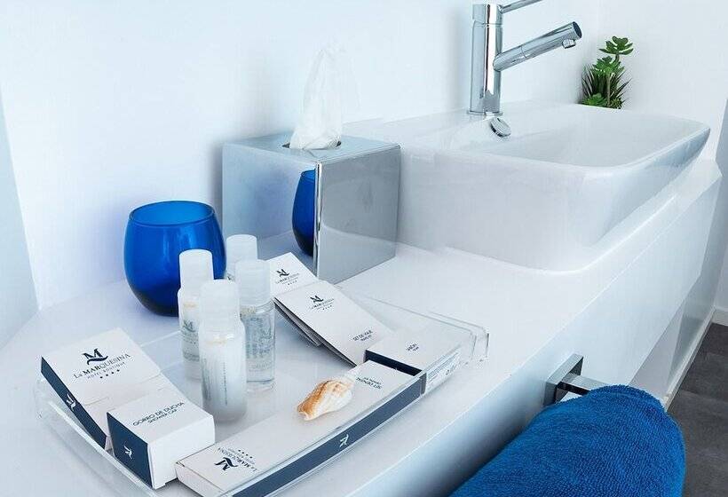 חדר דלוקס עם מרפסת נוף לים, Boutique La Marquesina  Adults Only