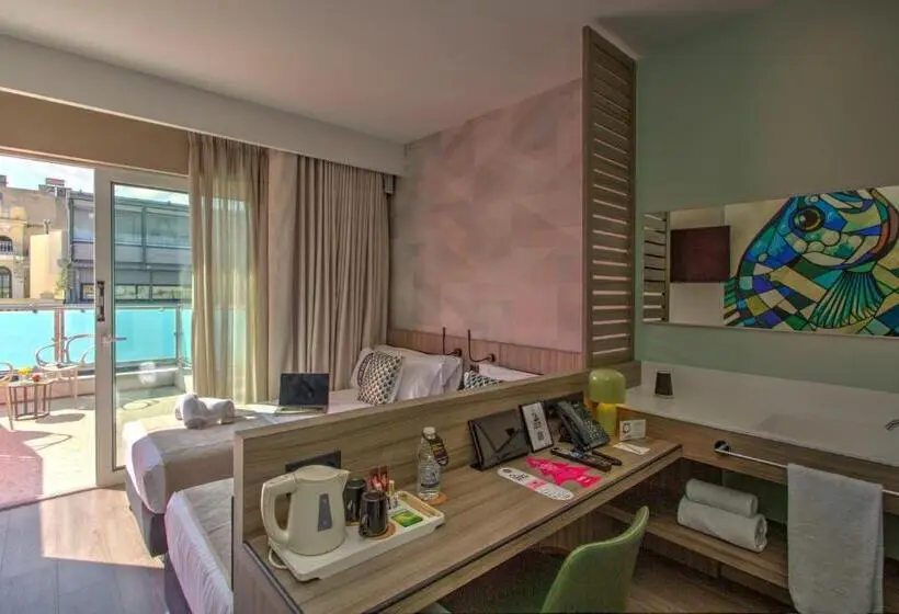 Standard-huone Parveke, Casual Kubic Athens