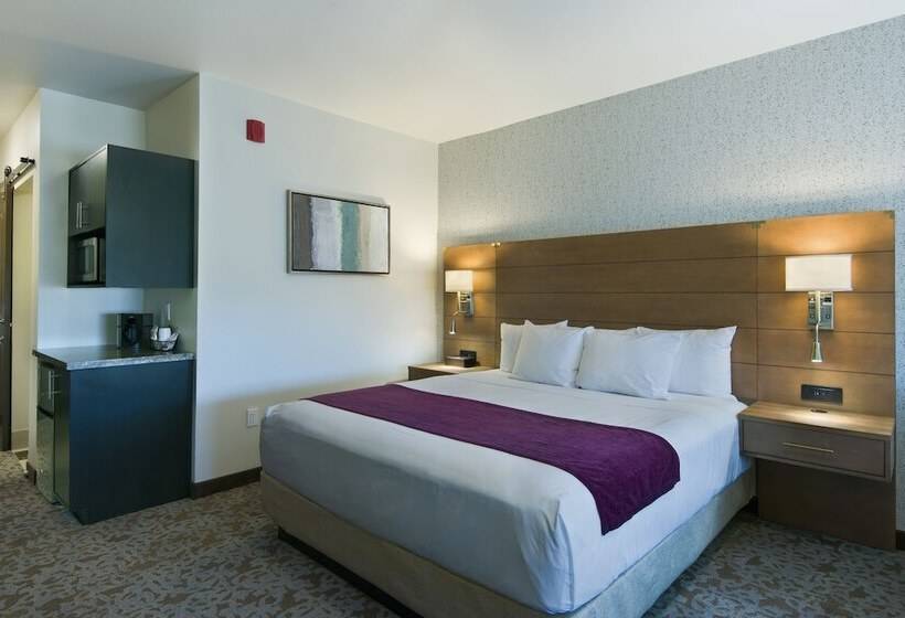 מיטת קינג בסוויטה, Oxford Suites Sonoma Rohnert Park