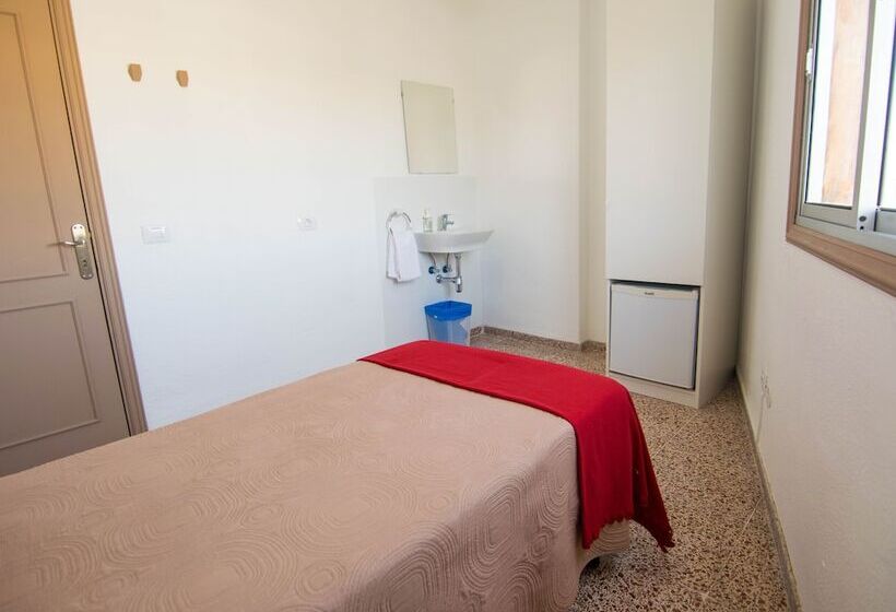 스탠다드 싱글 룸 공동욕실, Pension Alcala