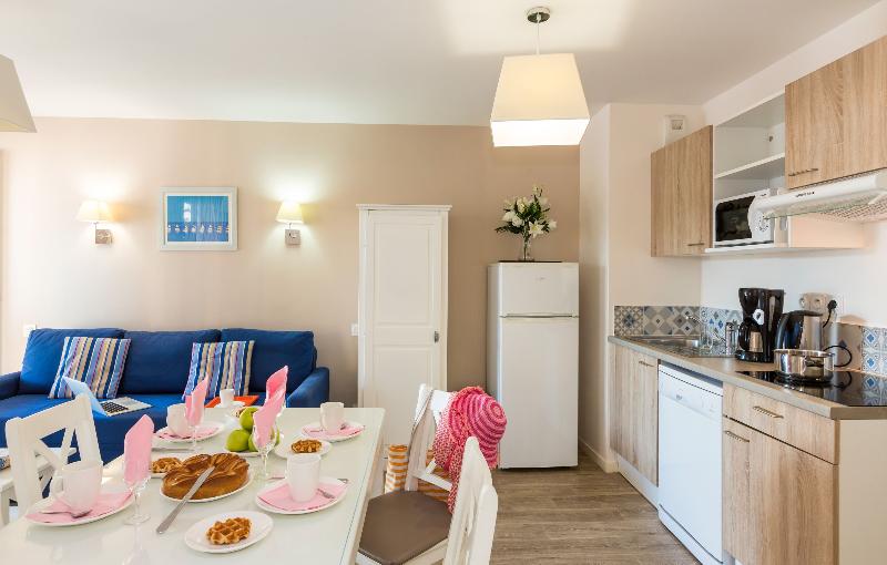 آپارتمان 2 خوابه با چشم‌انداز دریا, Residence Prestige Odalys De La Plage