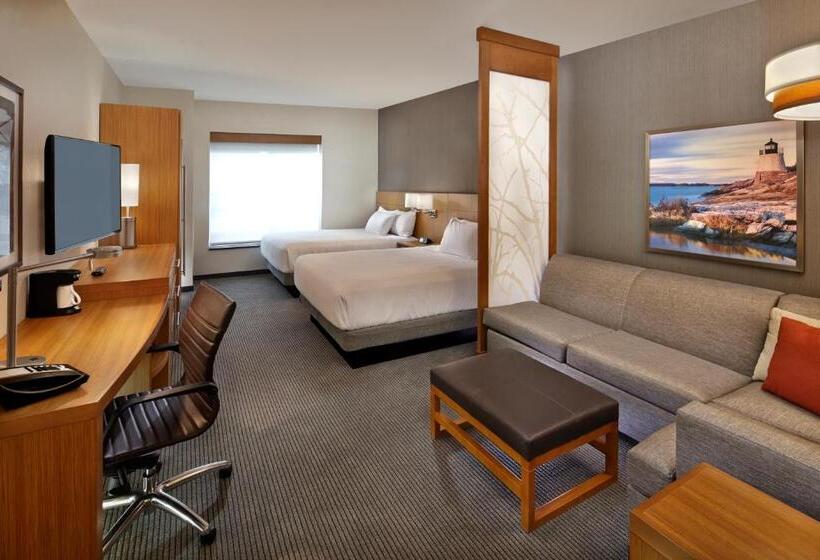 带2个双人床的标准工作室, Hyatt Place Warwick/providence Airport