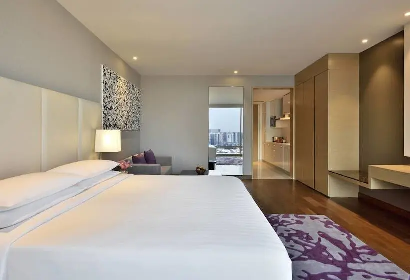 ダブルベッドのスタンダードスタジオ, Marriott Executive Apartments Hyderabad