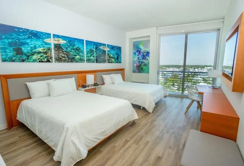 2ダブルベッドのスタンダードルーム, Maritime Fort Lauderdale Cruise Port