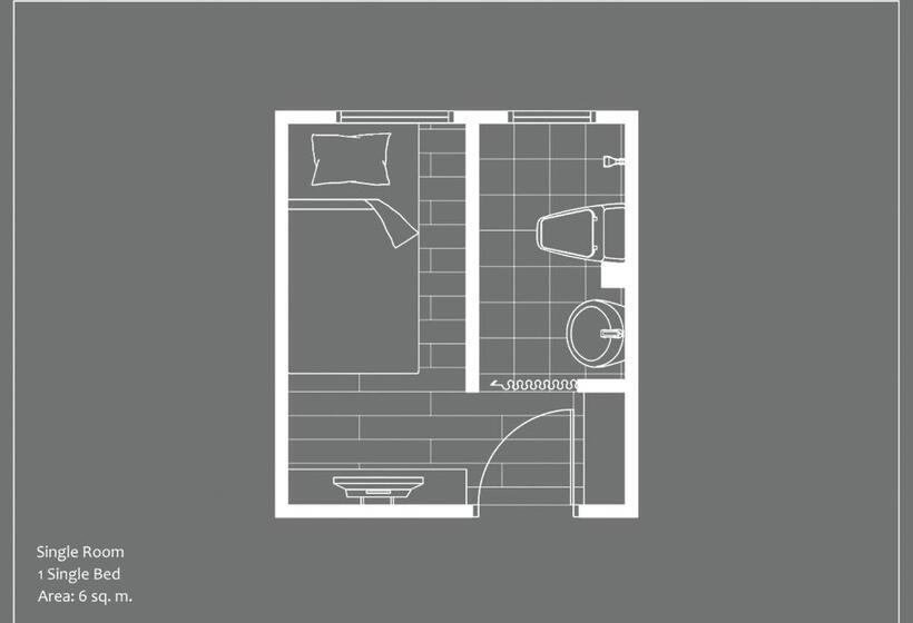 싱글 기본룸, Stay Samed Hostel