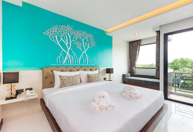 스탠다드 룸 킹사이즈 침대, River Front Krabi