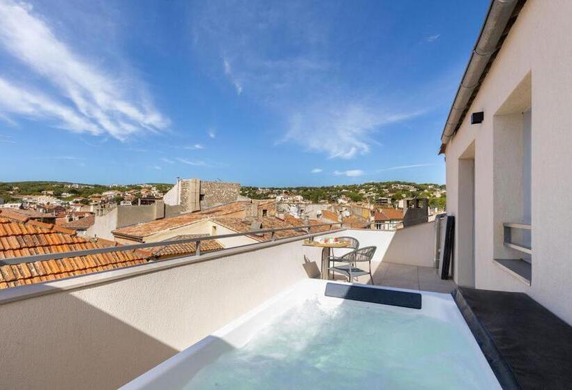 带大床的小型套房, Best Western Hotel & Spa Coeur De Cassis