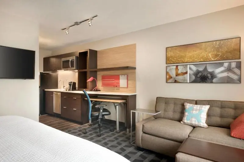 キングサイドベッドのスタンダードワンルーム, Towneplace Suites By Marriott Joliet Minooka