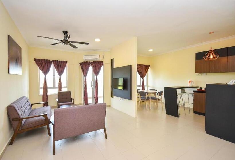 חדר משפחתי חדר אמבטיה משותף, Tiara Desaru Residences