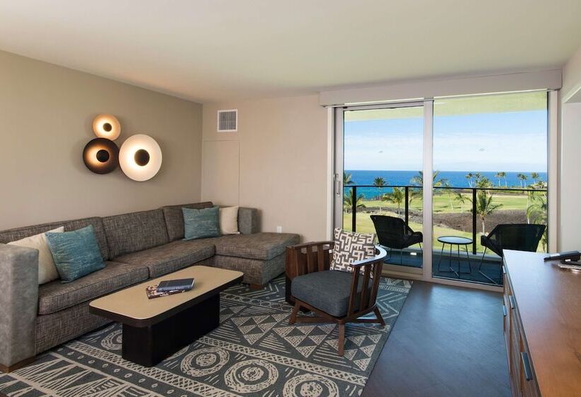 Апартаменты 1 Спальня Вид на Море, Hilton Grand Vacations Club Ocean Tower Waikoloa Village