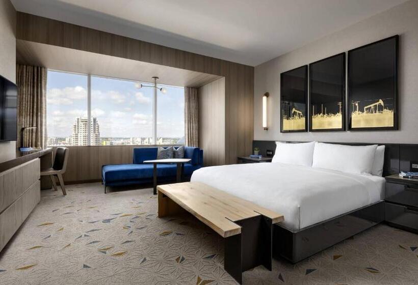 キングサイズベッド、シティビューデラックスルーム, Jw Marriott Edmonton Ice District