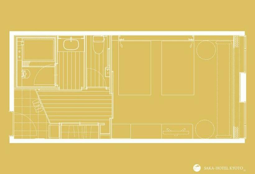 اتاق سوپریور, Saka Hotel Kyoto