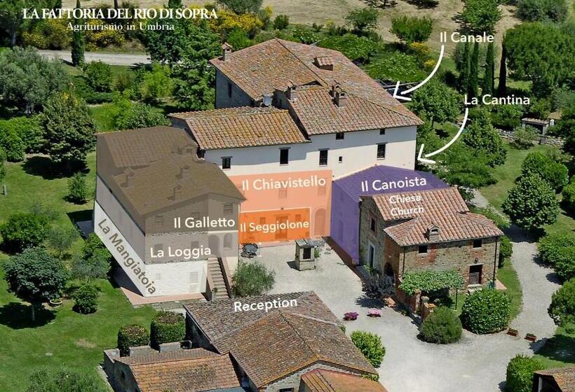 복층 룸, La Fattoria Del Rio Di Sopra   Agriturismo Baldeschi