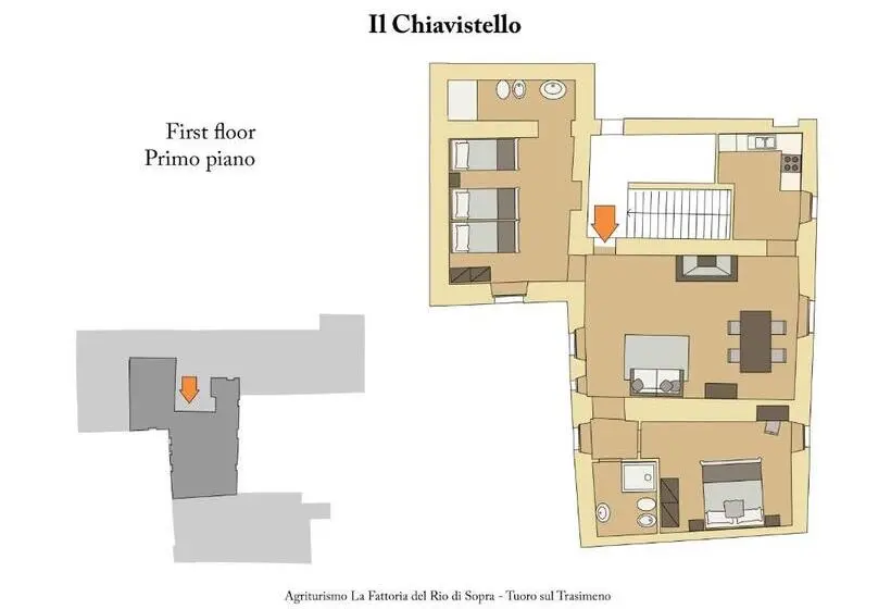 2 Bedroom Apartment Garden View, La Fattoria Del Rio Di Sopra   Agriturismo Baldeschi