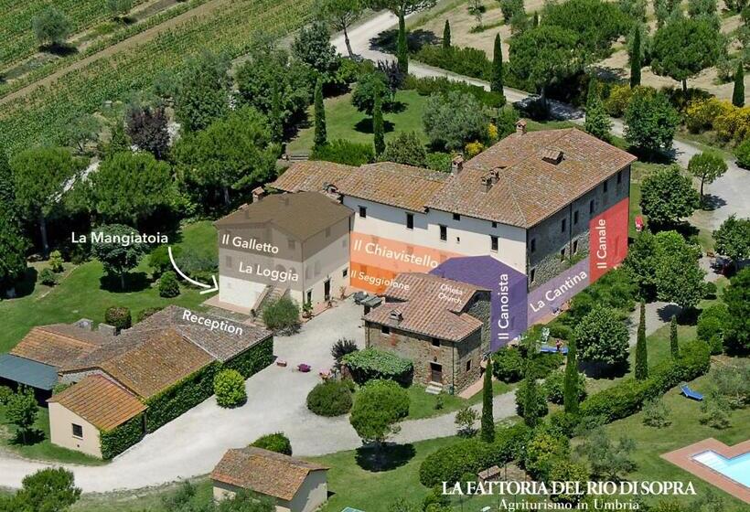带花园景观及2个卧室的公寓, La Fattoria Del Rio Di Sopra   Agriturismo Baldeschi