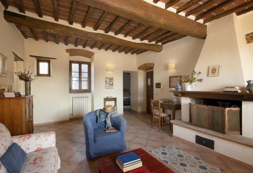 带花园景观及2个卧室的公寓, La Fattoria Del Rio Di Sopra   Agriturismo Baldeschi