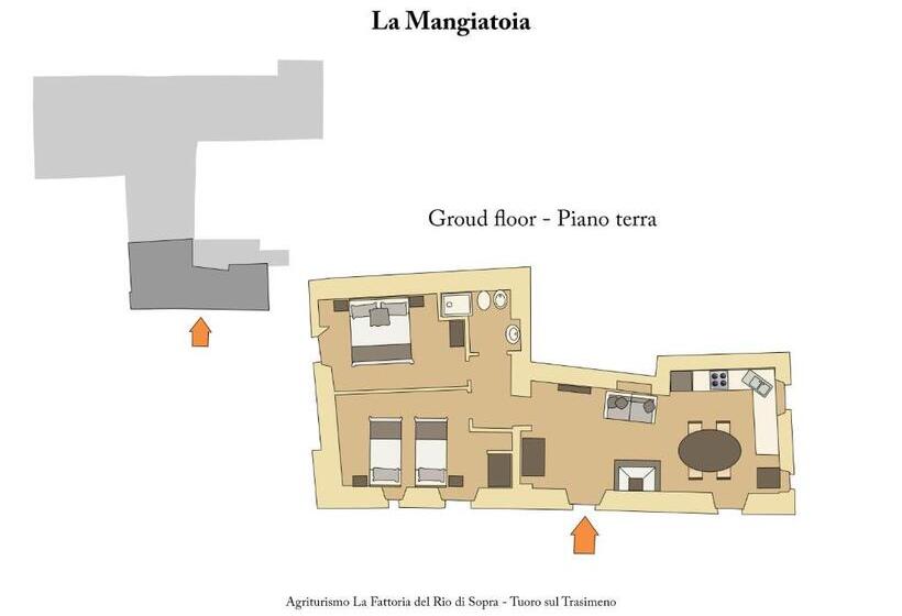 带1个卧室的高级公寓, La Fattoria Del Rio Di Sopra   Agriturismo Baldeschi