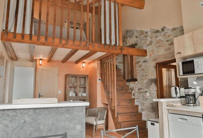 침실 1개 테라스 아파트, Maison D'hôtes Le Hameau De La Mûre