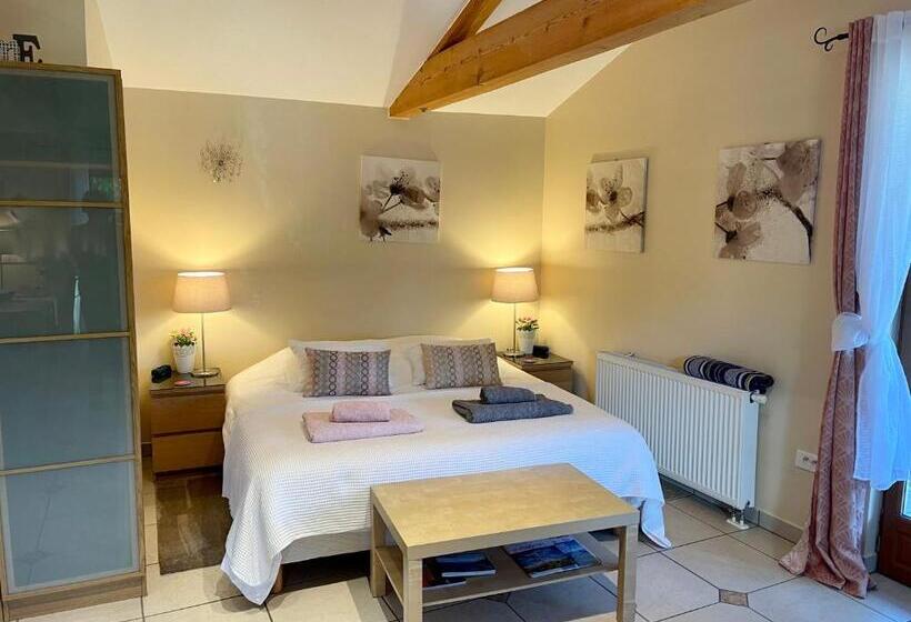 إستديو قياسى مزود بشرفة, Gites Du Caylar   Chambres Et Appartments