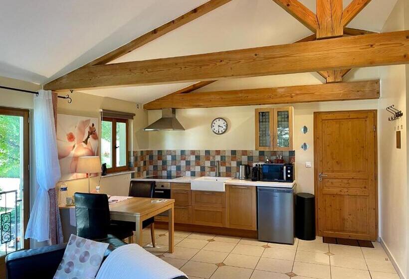 إستديو قياسى مزود بشرفة, Gites Du Caylar   Chambres Et Appartments