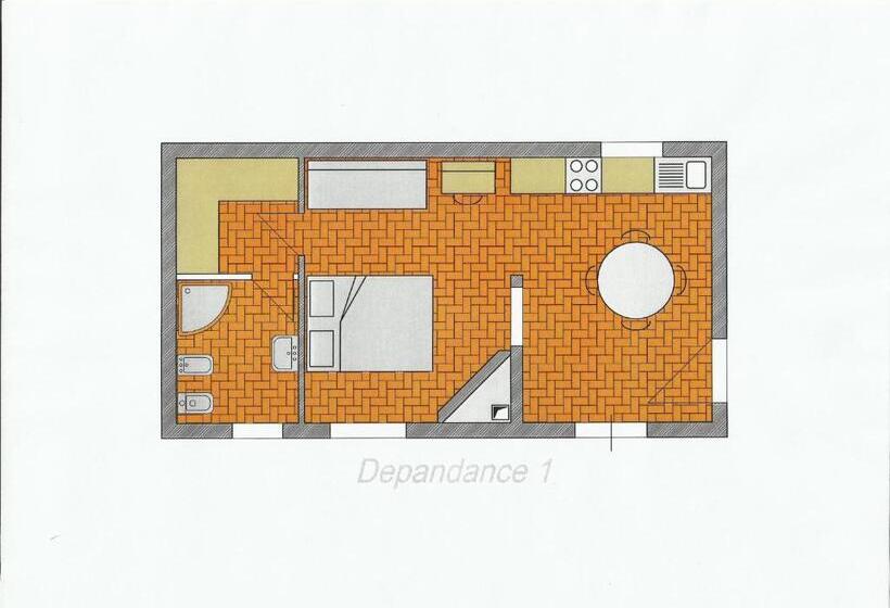 带1个卧室的公寓, Vigna Lontana