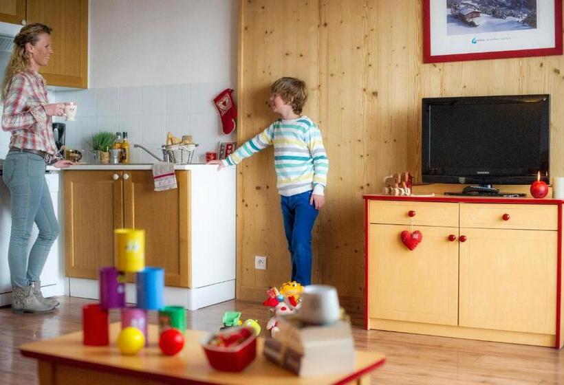 شقة غرفتين, Résidence Goélia Les 4 Vallées