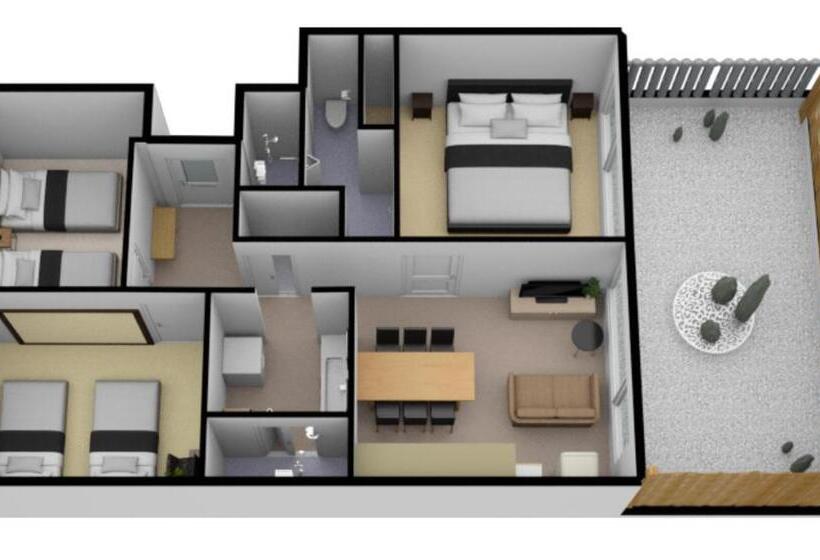 ３ベッドルームアパートメント, R&run Kyoto Serviced Apartment & Suites