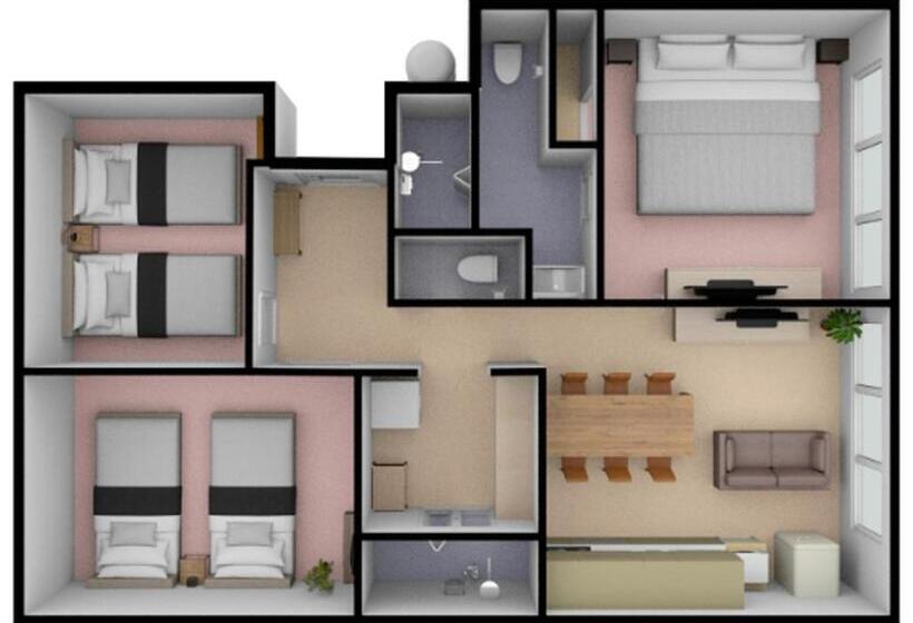 １ベッドルームのスーペリアアパートメント, R&run Kyoto Serviced Apartment & Suites