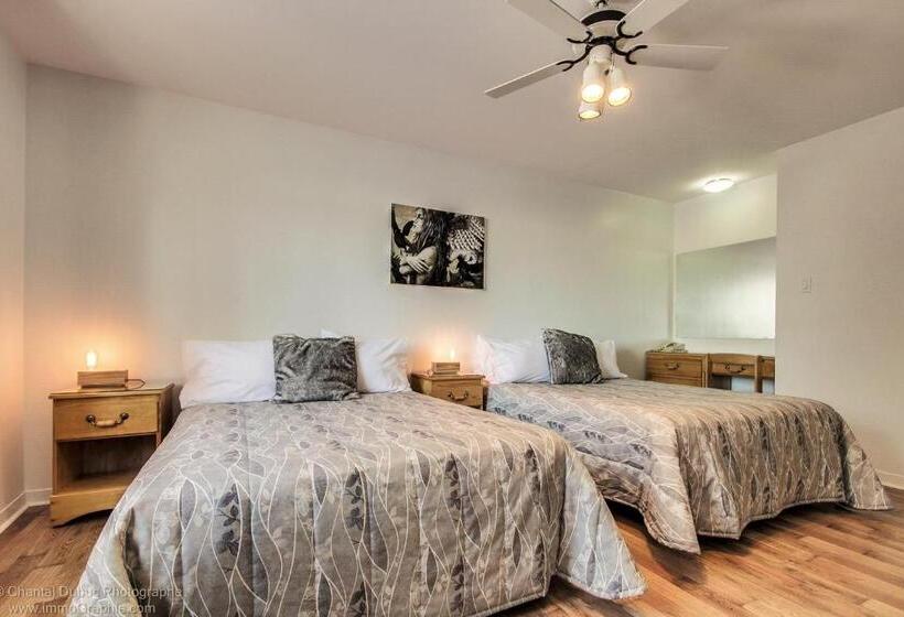 带2个双人床的标准工作室, Auberge Motel Drakkar