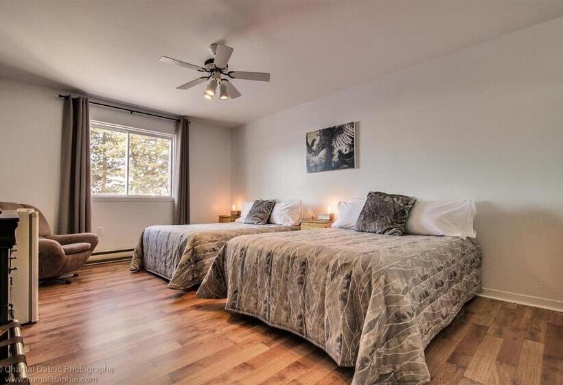 带2个双人床的标准工作室, Auberge Motel Drakkar