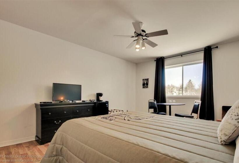 수피리어 룸 퀸 침대, Auberge Motel Drakkar