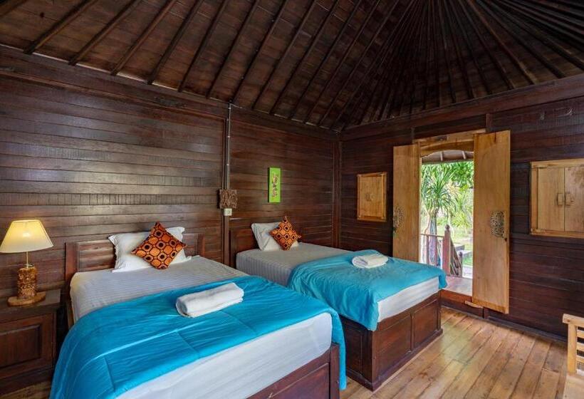 خانه یا کلبه ی ییلاقی با نمای استخر, Puri Soka Lembongan By Abm