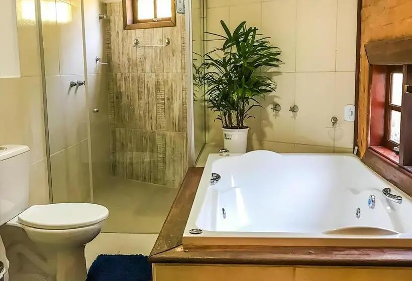 ハイドロマッサージバス付きスイート, Pousada Cabanas No Mundo