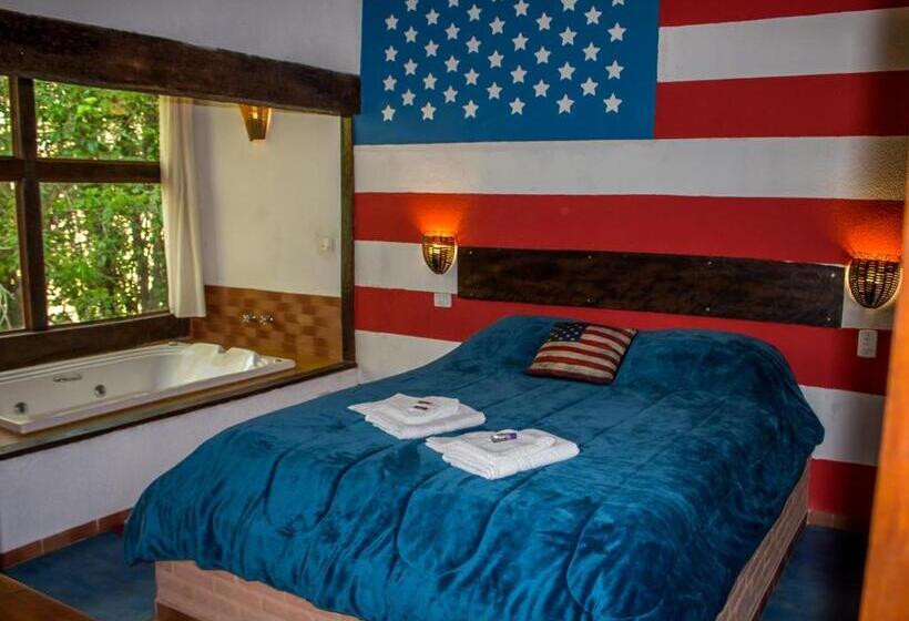 带按摩浴盆的套房, Pousada Cabanas No Mundo