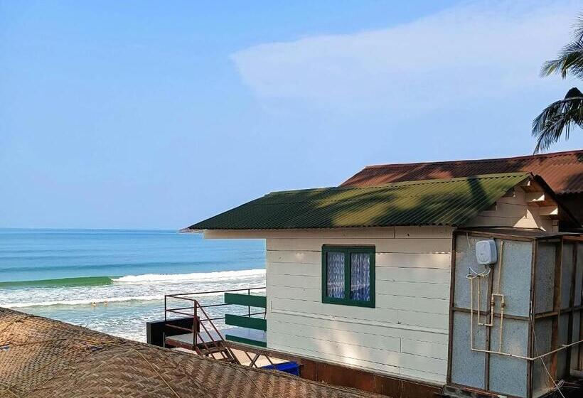 חדר סטנדרט נוף לים עם מרפסת, The Nest Palolem