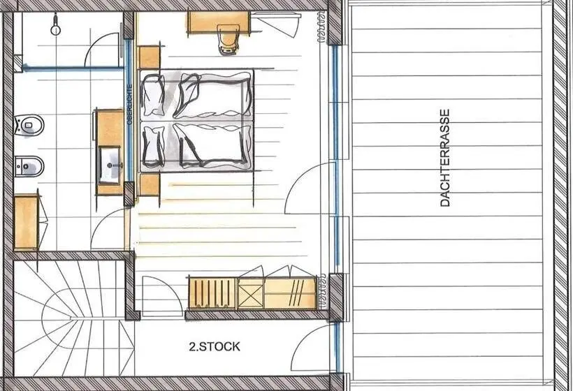 Huoneisto 1 Makuuhuone, Appartement Hotel Anthea