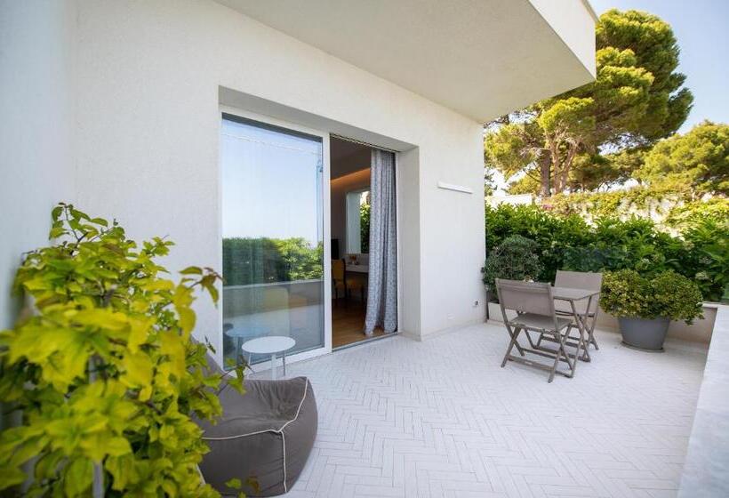 חדר סטנדרט נוף לים עם מרפסת, Unìco Boutique Hotel D Arte