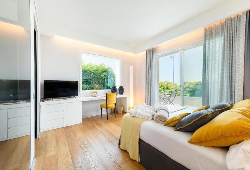 חדר סטנדרט נוף לים עם מרפסת, Unìco Boutique Hotel D Arte