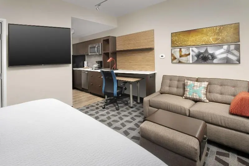 キングサイドベッドのスタンダードワンルーム, Towneplace Suites By Marriott College Park