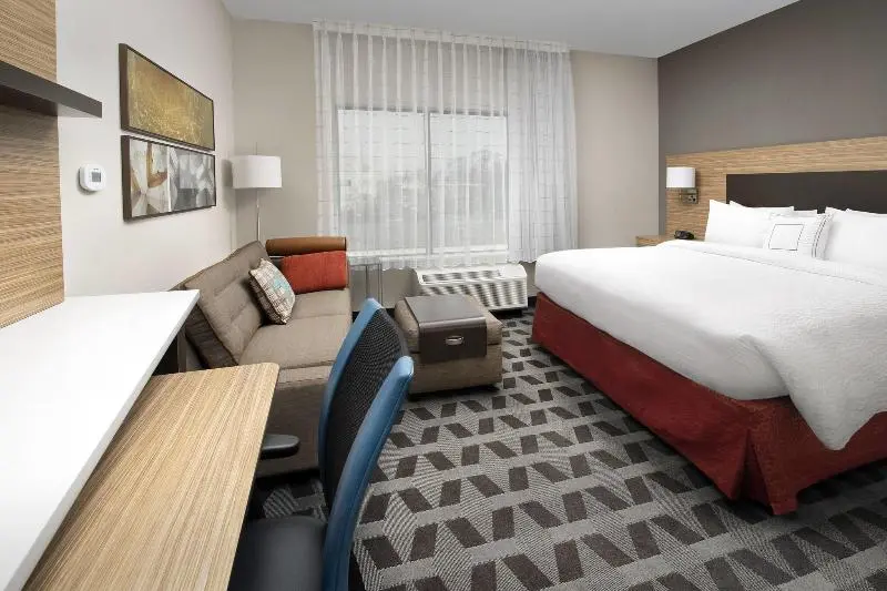 キングサイドベッドのスタンダードワンルーム, Towneplace Suites By Marriott College Park