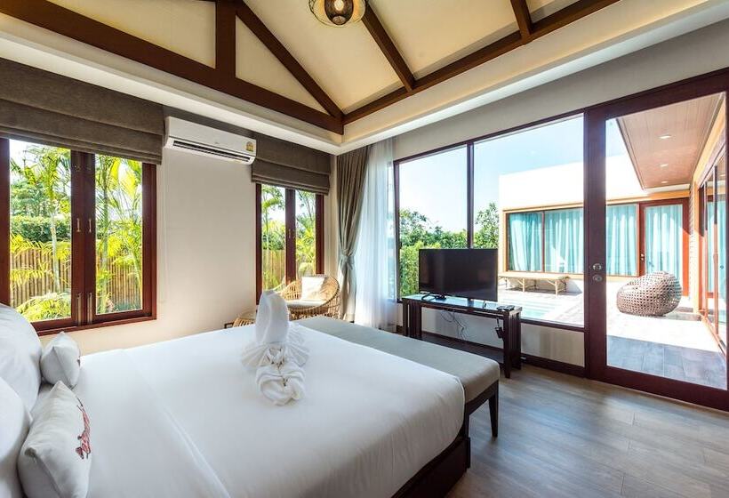 빌라 1 베드룸 - 수영장, Triple Tree Beach Resort