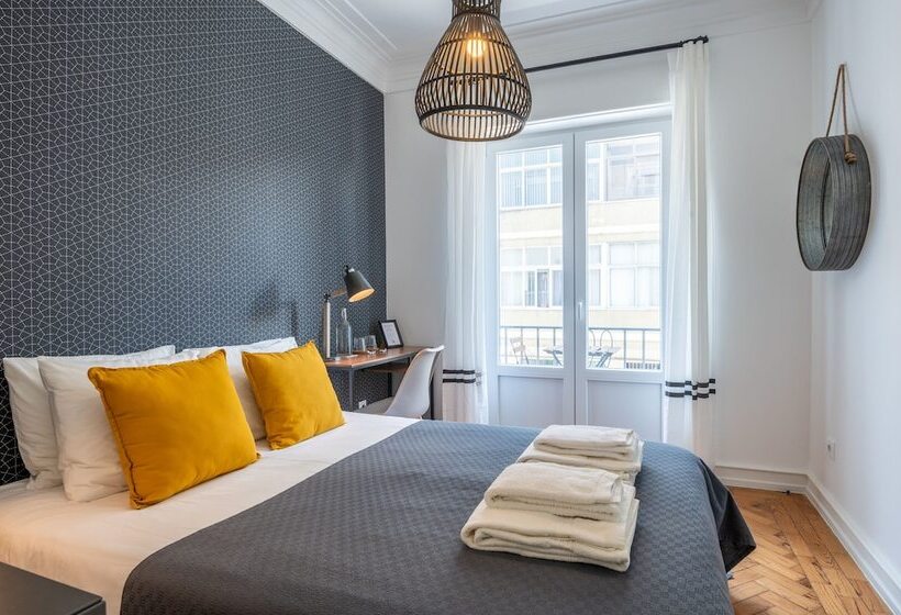 اتاق استاندارد با سرویس بهداشتی مشترک, Dumont Lisbon Guesthouse