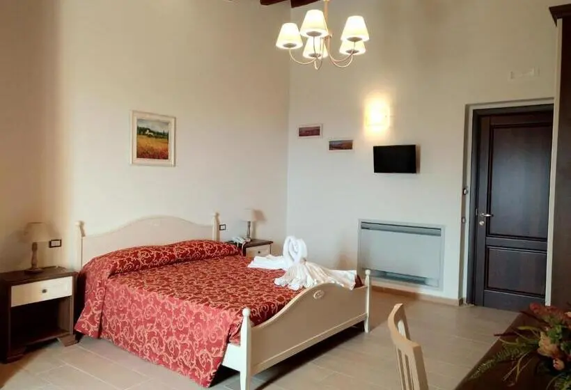 オーシャンビューデラックスルームバルコニー付き, Agriturismo Le Campanelle   Sicilia   Cefalù