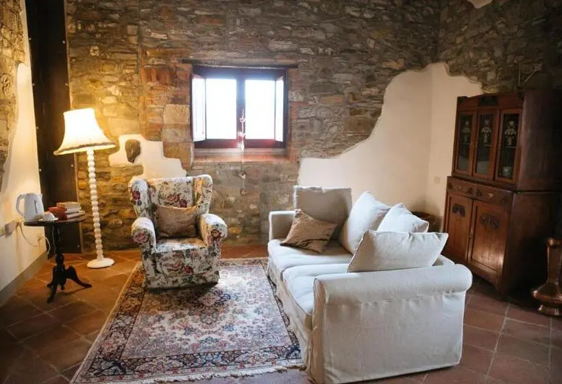庭の見える１ベッドルームアパートメント, Podere Terreno Alla Via Della Volpaia
