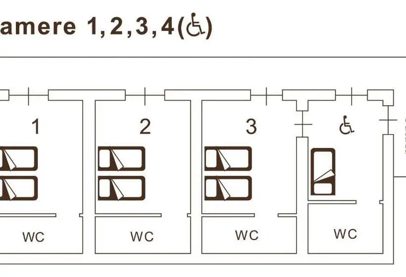 身障者適用シングルルーム, Vitabella Toscana