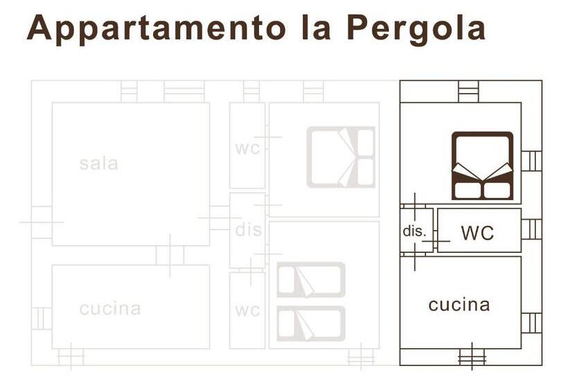 חדר סטודיו סטנדרד, Vitabella Toscana